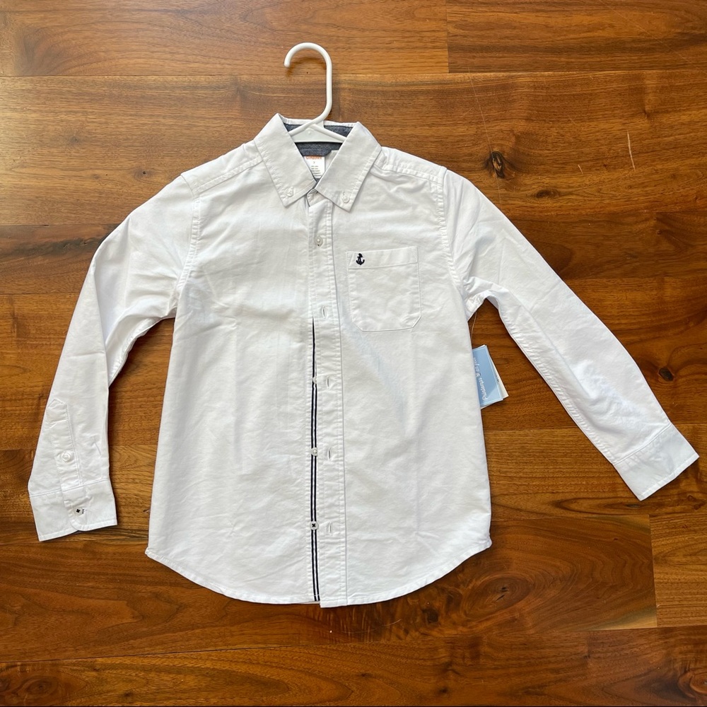 Gymboree Boy’s White Cotton Button Down Size 7